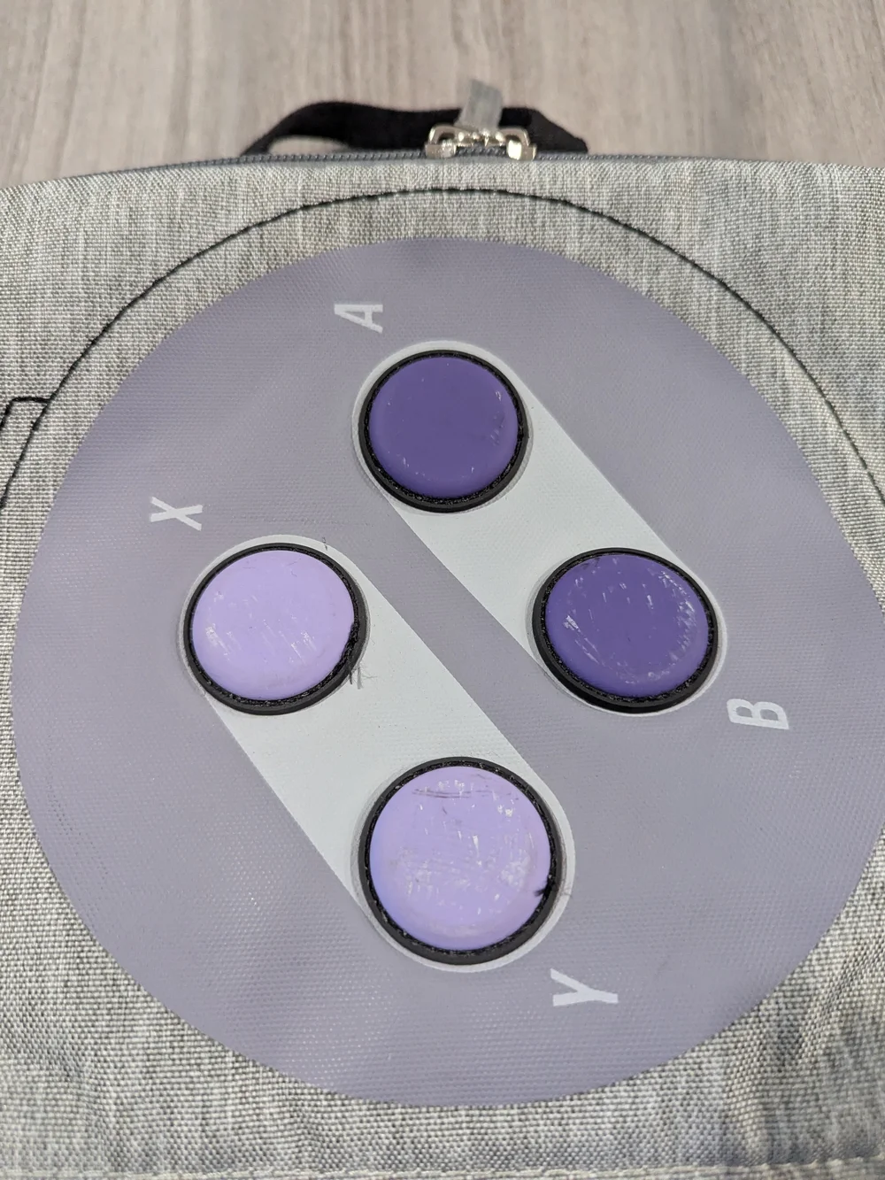 Nintendo Inspired Grey Gaming Controller Travel Case